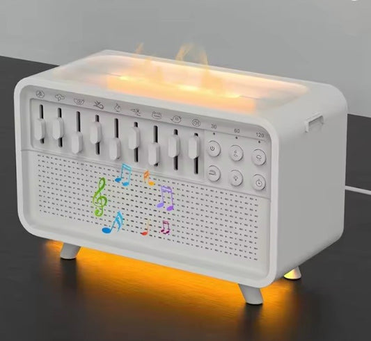 Mini Spa Sonoro - Altavoz Bluetooth 4 en 1 con Luz, Humidificador y Ruido Blanco